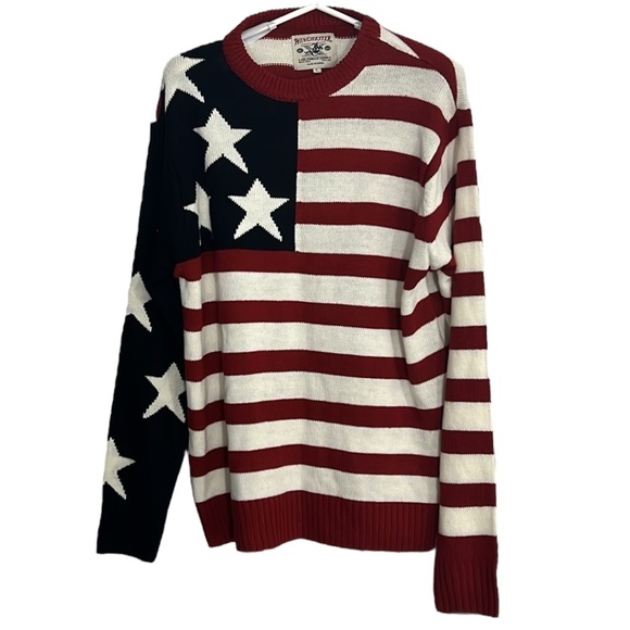 Winchester Other - Winchester US American Flag Patriotic Crew Neck Sweater Size Large
